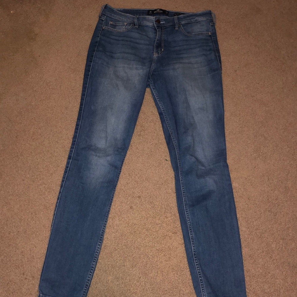 Hollister Light Wash Super Skinny High Rise Jeans